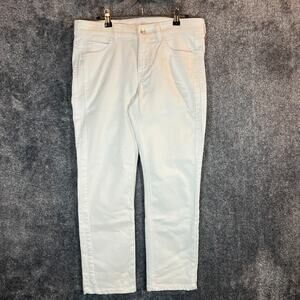 MAC Cosmetics White Straight Leg Jeans